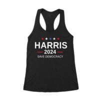 Harris 2024 Save Democracy T-shirt - Stand for a Stronger Future Women's Racerback Tank Top