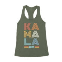 Kamala Harris 2024 Future Forward Presidential Election T-Shirt Women's Racerback Tank Top - Image 7