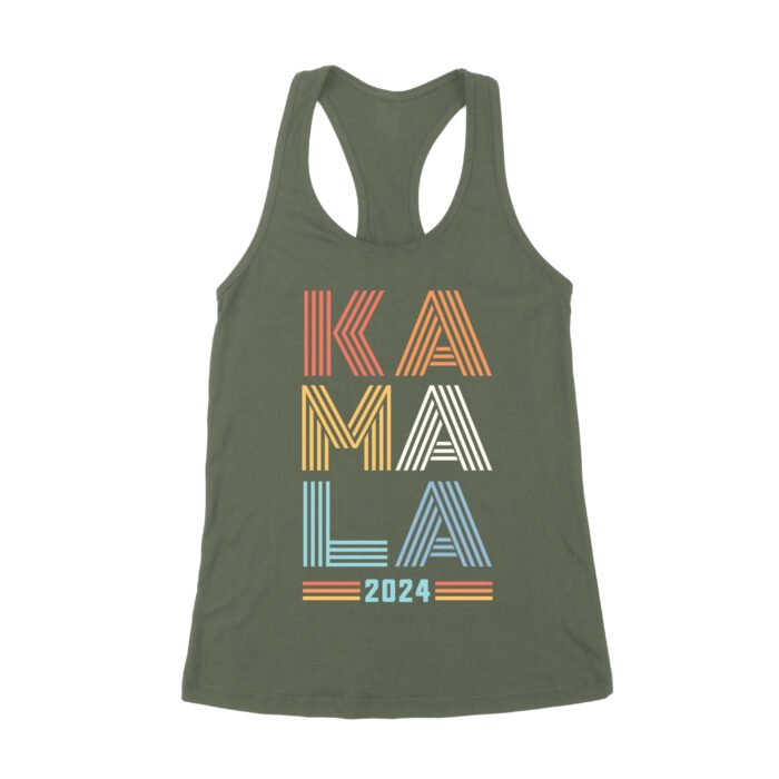 Kamala Harris 2024 Future Forward Presidential Election T-Shirt Women's Racerback Tank Top - Image 7