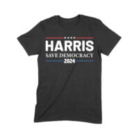Harris Save Democracy 2024 T-Shirt - Support Leadership and Justice Unisex Youth