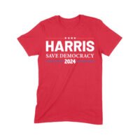 Harris Save Democracy 2024 T-Shirt - Support Leadership and Justice Unisex Youth - Image 7