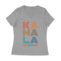Kamala Harris 2024 Future Forward Presidential Election T-Shirt Women Jersey V-Neck - Image 3