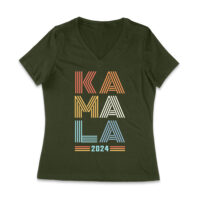 Kamala Harris 2024 Future Forward Presidential Election T-Shirt Women Jersey V-Neck - Image 7