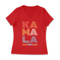 Kamala Harris 2024 Future Forward Presidential Election T-Shirt Women Jersey V-Neck - Image 5