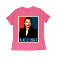 A.O.C 2024 Political Campaign T-Shirt - Bold Progressive Graphic Tee for Supporters and Activists Women Relaxed - Image 3